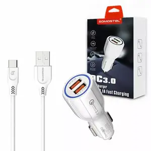 Автомобильное зарядное устройство CELLERS 025686 для смартфона, 4800 мА, 2x USB-A