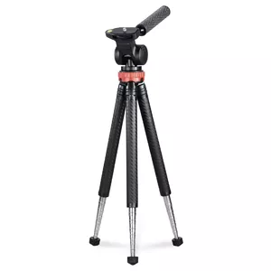 Statīvs Hama Traveller Pro viedtālrunim/ekšņkamerai 3 kājas Melns Sarkans