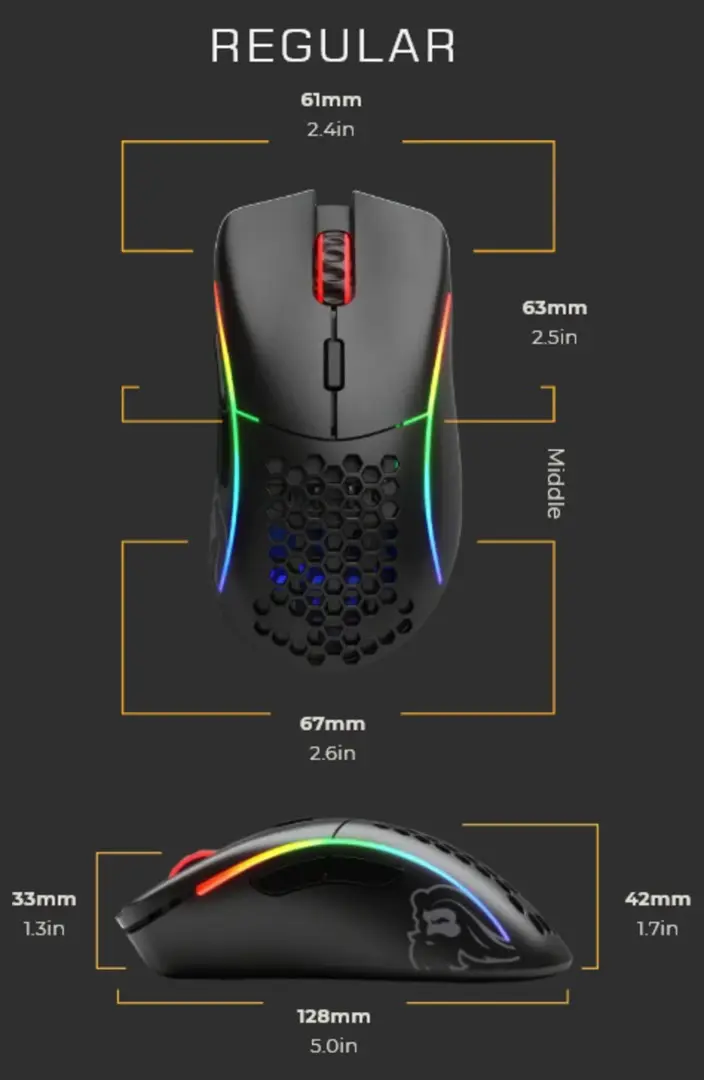 Мышь Glorious PC Gaming Race Model D Photo 16