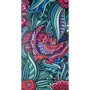 Screen protection film Evelatus Universal Art of Violet Colorful for Screen Cutter – universal fit, decorative violet pattern