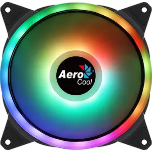 Fan Aerocool DUO14 14cm ARGB LED Dual Ring Antivibration 6 Pins Black