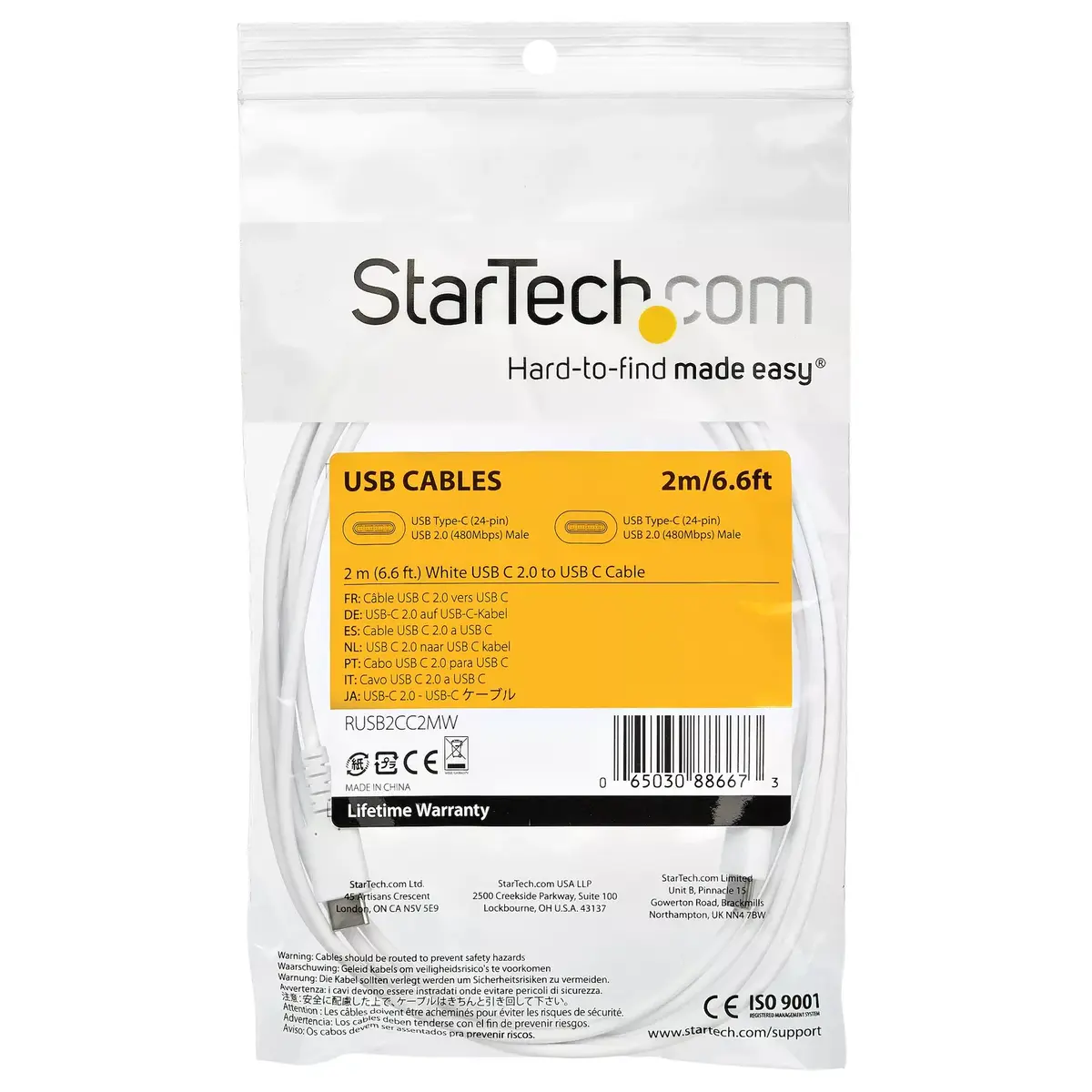 USB C Charging Cable StarTech.com 2m Photo 5