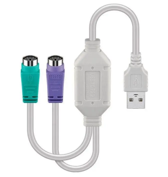 Microconnect USB A uz 2x PS/2