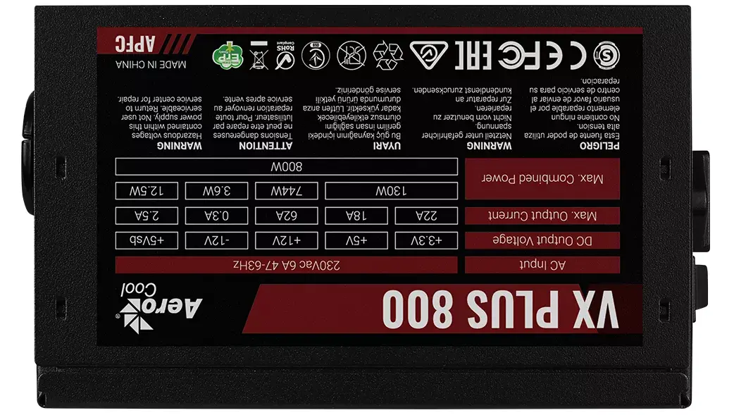 Блок питания Aerocool VX PLUS 800 Photo 3