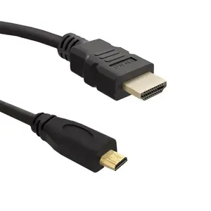 HDMI kabelis QOLTEC 50401 — 3 m, HDMI Type A (Standard) uz HDMI Type D (Micro), HDMI 1.4, melns