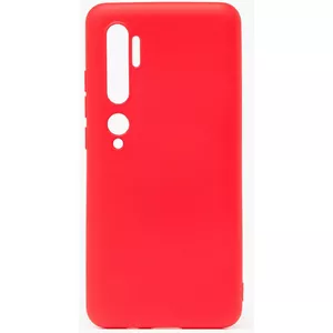 Protective silicone case Evelatus for Xiaomi Mi Note 10 — soft-touch TPU, red