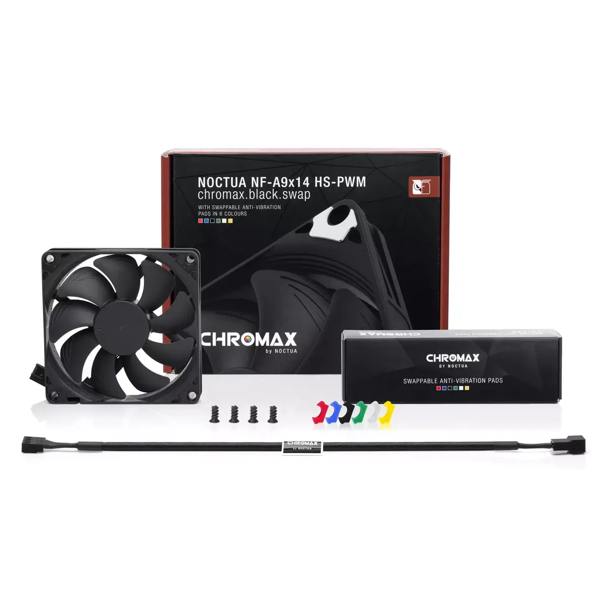 Noctua NF-A9x14 HS-PWM CH.BK.S 92 мм тонкий вентилятор Photo 3
