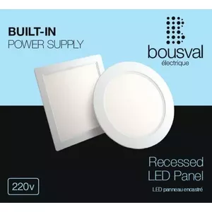 LED light panel LED-DWNS-6WW 6W 3000K square 118×118×29 mm