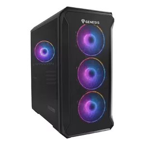 Datora korpuss GENESIS Irid 503 ARGB Micro Tower Melns, Caurspīdīgs