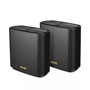 ASUS ZenWiFi AX (XT8) bezvadu rūteris Tīkls Gigabit Ethernet Trīskāršā frekvenču josla (2.4 GHz / 5 GHz) Melns