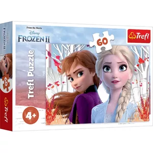 Trefl The enchanted world of Anna and Elsa Puzle 60 pcs Komiksi