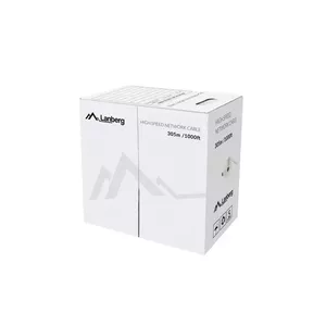 LANBERG Cat6 U/UTP networking cable LCU6-12CU-0305-S, 305 m, 23 AWG, PVC jacket, grey