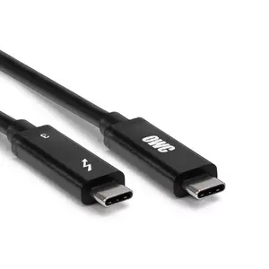 Thunderbolt cable OWC OWCCBLT3AC1.0BP 1 m 40 Gbit/s Black