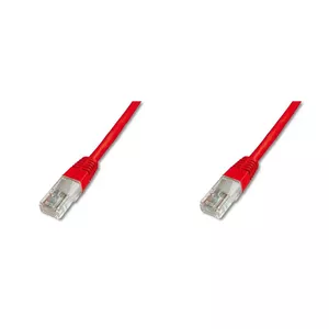 Network cable DIGITUS CAT5e U-UTP RJ-45 to RJ-45, 1.5 m, red