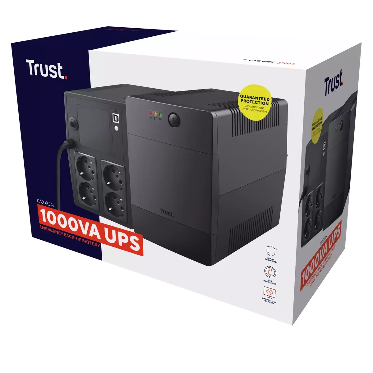 Uninterruptible Power Supply Trust Paxxon 1 kVA 600 W Photo 5