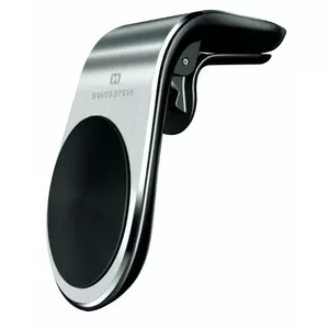 Car air vent phone holder SWISSTEN SW-EASY-M-SI — adjustable, compact universal mount for smartphones