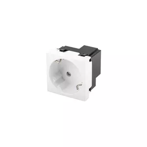 Socket outlet Type F LANBERG AC-4545SW-F-W — 250V 16A, 45×45 mm, white