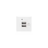 Lanberg AC-4545-2XUSB2.1-W USB Socket-Outlet Photo 3