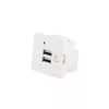 Lanberg AC-4545-2XUSB2.1-W USB Socket-Outlet Photo 4