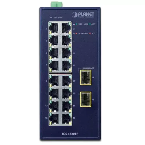 Неуправляемый коммутатор PLANET IGS-1820TF Photo 2
