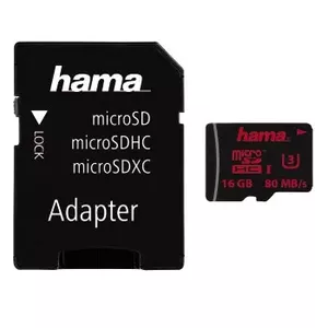 Hama 00123980 zibatmiņa 16 GB MicroSDHC UHS Klases 3