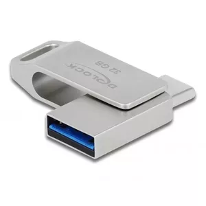 USB Flash Drive DeLOCK 32GB USB-C Type-A Metal Housing