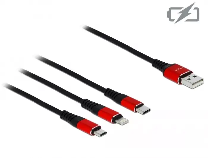 USB uzlādes kabelis DeLOCK 3 in 1 Photo 2