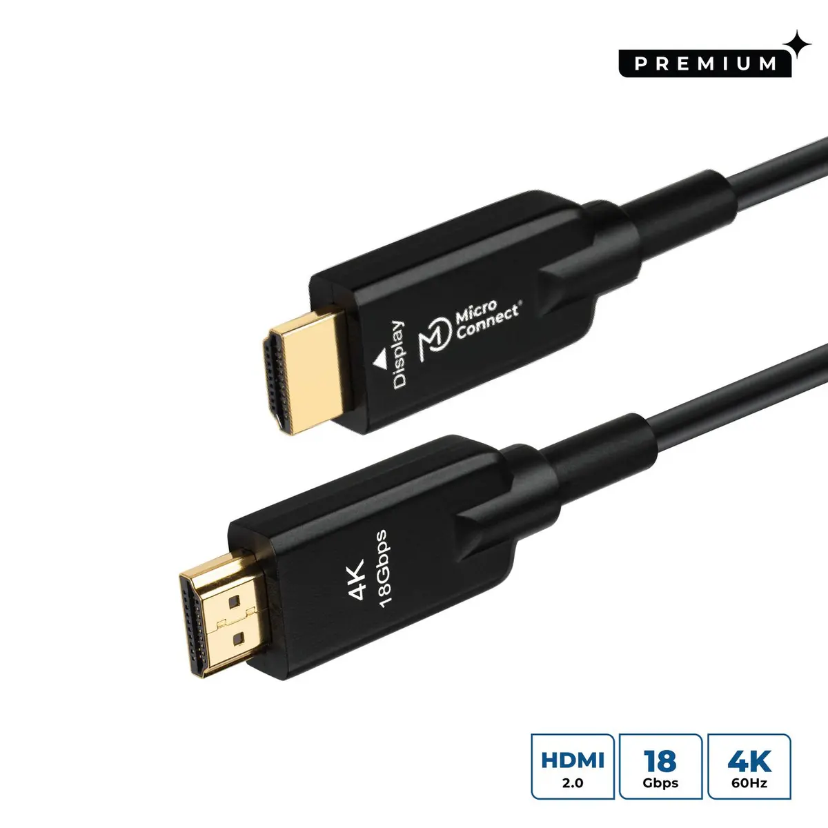 MicroConnect 50 m HDMI kabelis HDMI