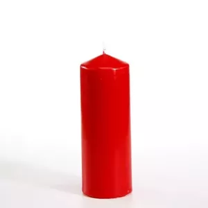 Vaska kolonveida svece Papstar 13601 sarkana, Ø60 mm x 165 mm, ~44 h dedzināšanas laiks