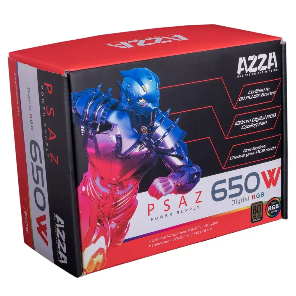 Блок питания Azza PSAZ-650W(ARGB) Photo 4
