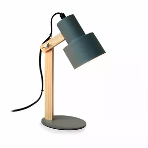 Table lamp PLATINET PTL2530G – metal and wood construction, for E27 bulb up to 25W, 220V