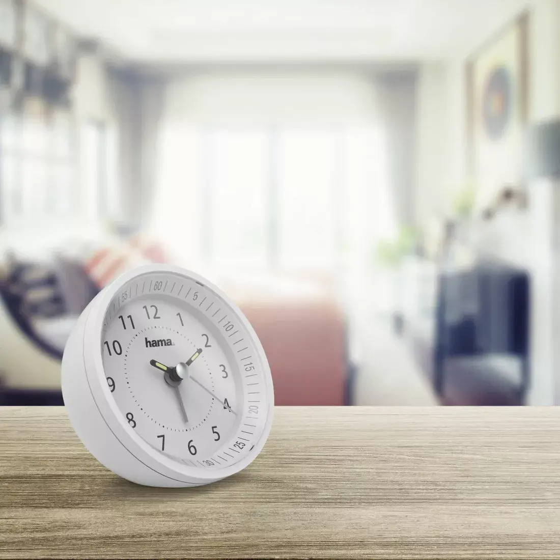 Clock Hama Roundly White Photo 4