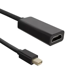 Видео-адаптер QOLTEC 50432 — Mini DisplayPort на HDMI, 0.2 м, чёрный