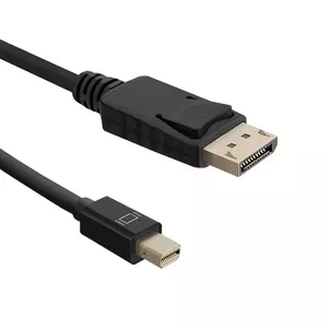 DisplayPort cable Qoltec 50434 1.8 m Mini DisplayPort Black
