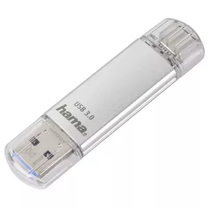 Hama C-Laeta USB flash drive 128 GB USB Type-A / USB Type-C 3.2 Gen 1 (3.1 Gen 1) Silver