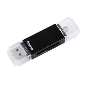 Hama Basic karšu lasītājs USB 2.0/Micro-USB Melns