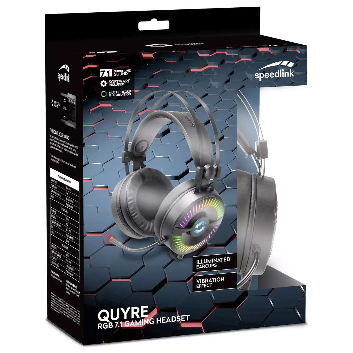 Наушники SPEEDLINK QUYRE RGB 7.1 Photo 5