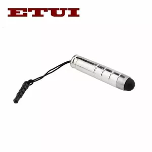 Etui Universal Capacitive Stylus Pen (Smartphone and Tablet PC) with strap 3.5mm Plug fix Silver