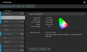 EIZO software for fast calibration and printing