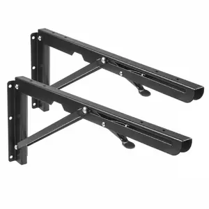 Wall-mounted folding shelf bracket MACLEAN MC-876 heavy-duty adjustable support for shelves