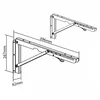 Wall-mounted folding shelf bracket MACLEAN MC-876 Photo 3