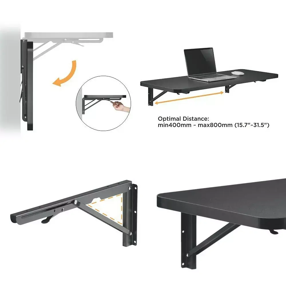 Wall-mounted folding shelf bracket MACLEAN MC-876 Photo 4