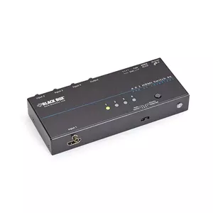 HDMI 2x1 Switch Black Box VSW‑HDMI2X1‑4K, 4K (3840×2160), steel housing, 9V adapter