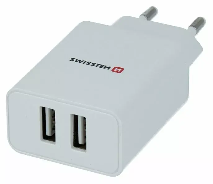SWISSTEN Travel Charger SW-SET-2X2.1AWCUC-WH Photo 2