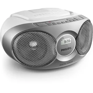 Philips AZ215S/12 портативная стереосистема 3 W FM Серебристый