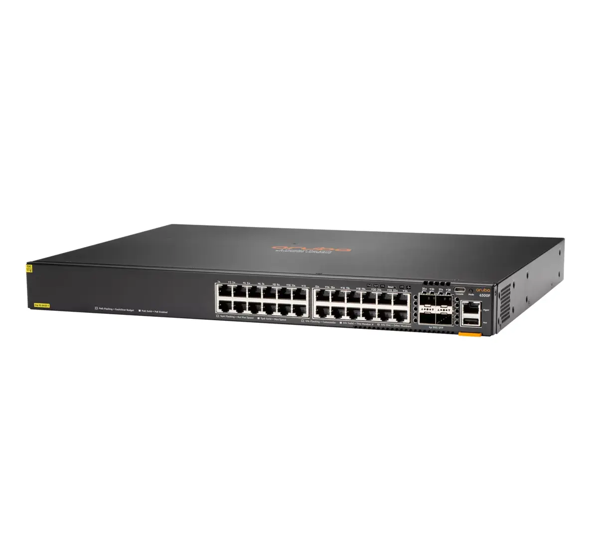 Pārvaldāms slēdzis Aruba 6300F 24-portu 1GbE Class 4 PoE & 4-portu SFP56 Photo 2
