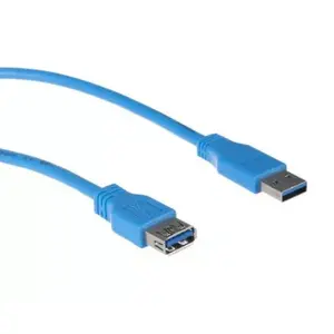 Кабель USB A—USB A MACLEAN MCTV-585 — USB 3.2 Gen 1 (3.1 Gen 1), 3 м, синий