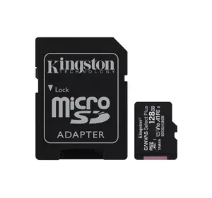 Flash Memory Kingston Technology 128GB microSDXC UHS-I Canvas Select Plus 100R A1 C10