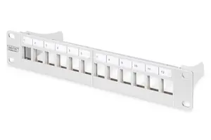 Digitus Modular Patch Panel 12-port 1U Grey for Rack Mounting