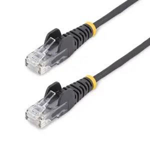 Network Cable StarTech.com 2 m Slim Snagless RJ45 CAT6 Black